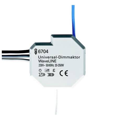 ABB 2CKA006700A0029 Attuatore dimmer universale Bianco, Opaco, Bianco traffico 6704