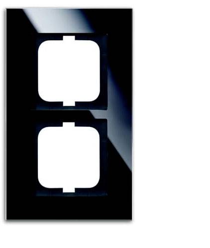 Busch-Jaeger 2 vie Telaio di copertura Telaio Carat Nero 2CKA001754A4323 1 pz.