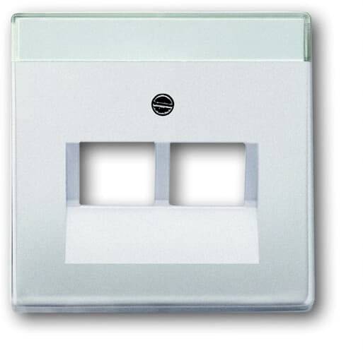 Busch-Jaeger Placca di copertura PRESA UAE/IAE/ISDN Acciaio Pur acciaio inox 2CKA001710A3764 1 pz.