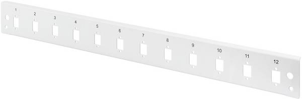 Digitus DN-96206-QL predné clona na patch box 12 portů neopatrené špecifikáciou 1 U