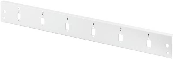 Digitus DN-96208-QL predné clona na patch box 6 portů neopatrené špecifikáciou 1 U