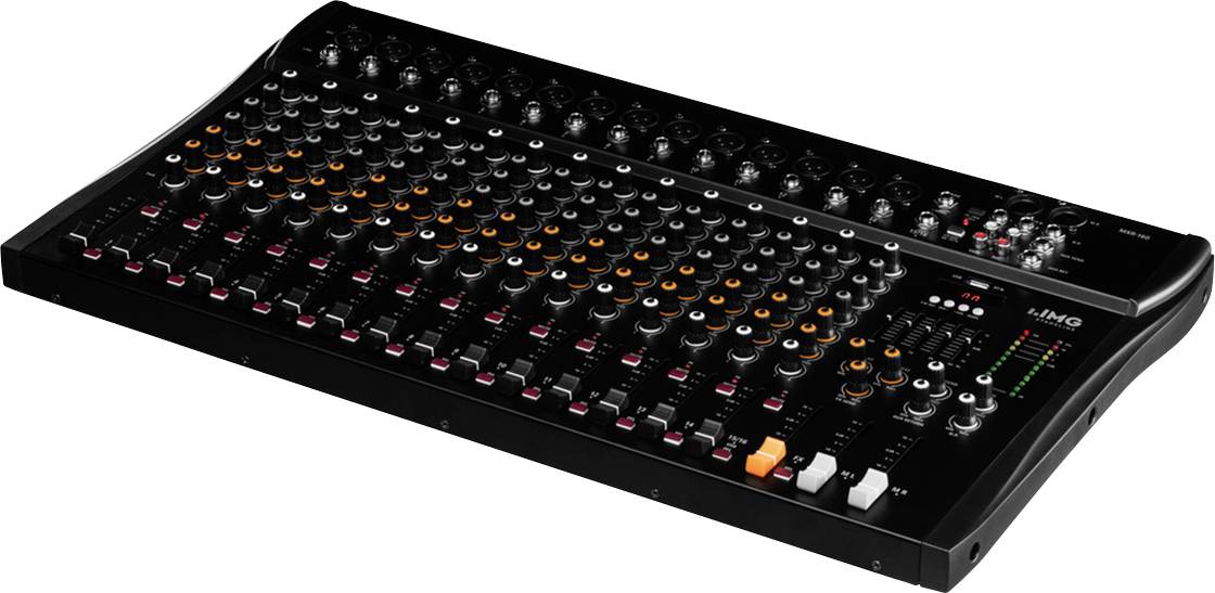 IMG Stageline MXR-160 mixážny pult analógový Kanálov:16 bluetooth, USB pripojenie