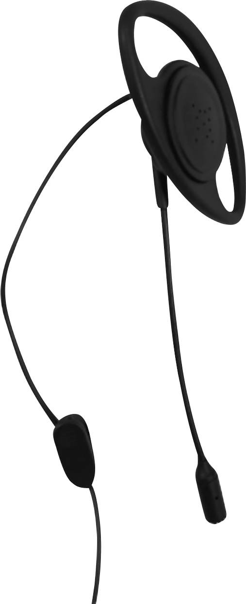 Slúchadlá s mikrofónom na tenkom kábli, vhodné pre hands-free komunikáciu a prehrávanie zvuku.