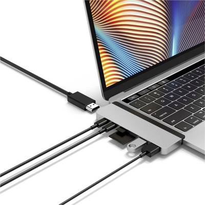 HYPER HD28C-SILVER USB-C® dokovacia stanica Vhodné pre značky: Apple MacBook napájanie USB-C®