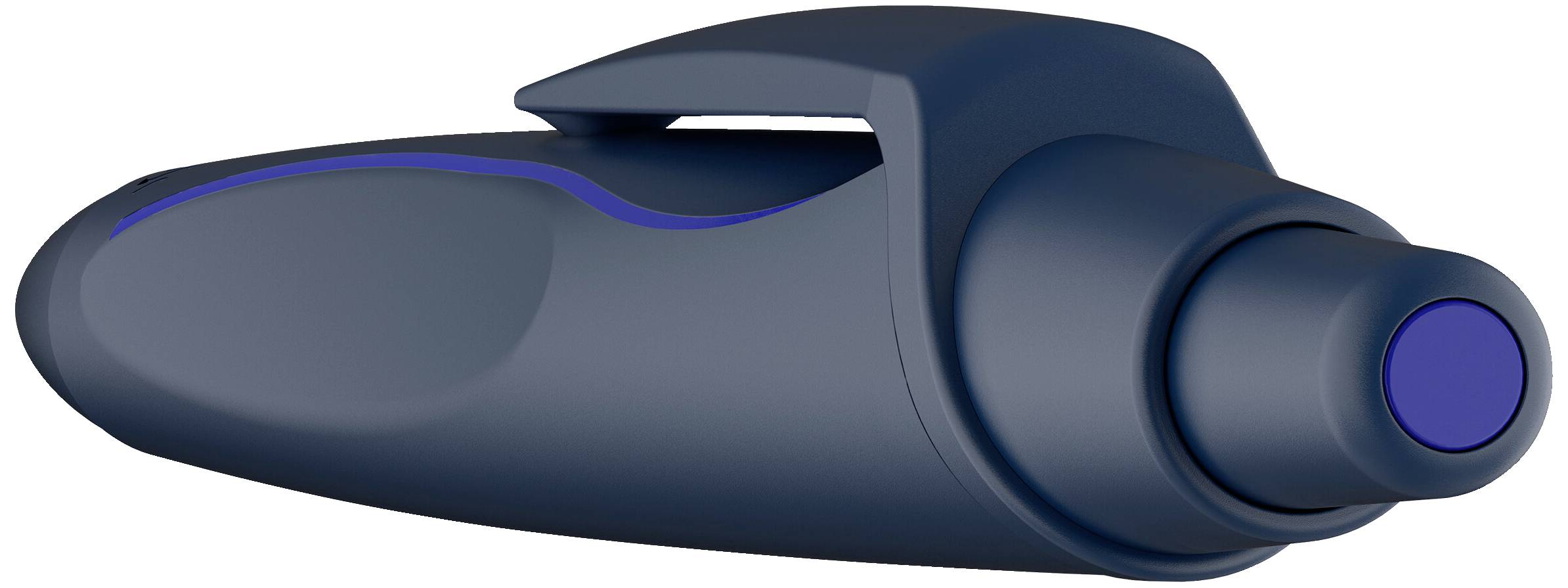 Tmavmodrý nástavec vysávača s moderným dizajnom a modrými akcentmi, ideálny na čistenie rohov a ťažko dostupných miest.