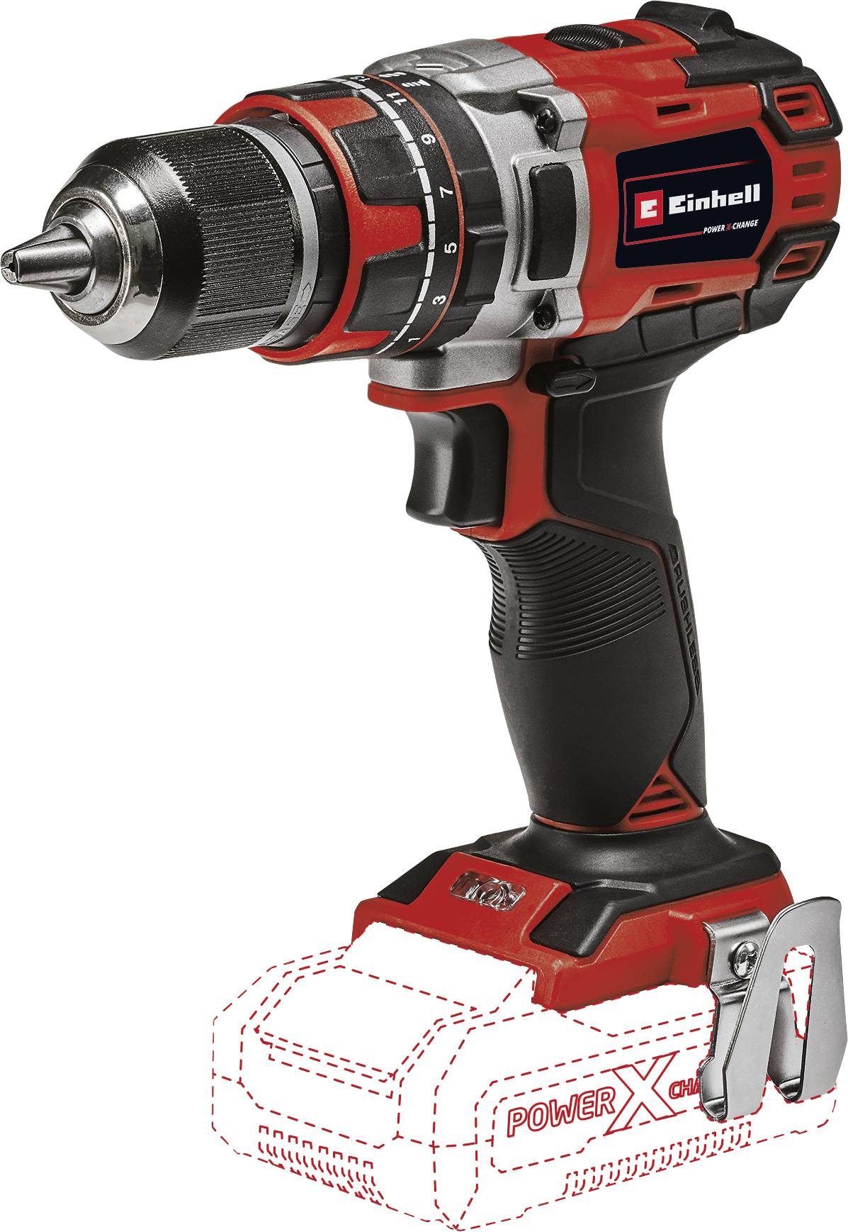 Einhell Professional TP-CD 18/50 Li-i BL-Solo 2-växel-Slagborrmaskin batteri Utan laddare, exkl. batteri/laddare