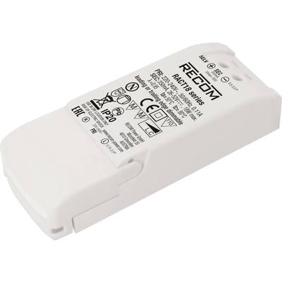 Obdĺžnikové elektrické zariadenie s technickými špecifikáciami a symbolmi na povrchu. Vhodné pre profesionálne elektronické aplikácie.