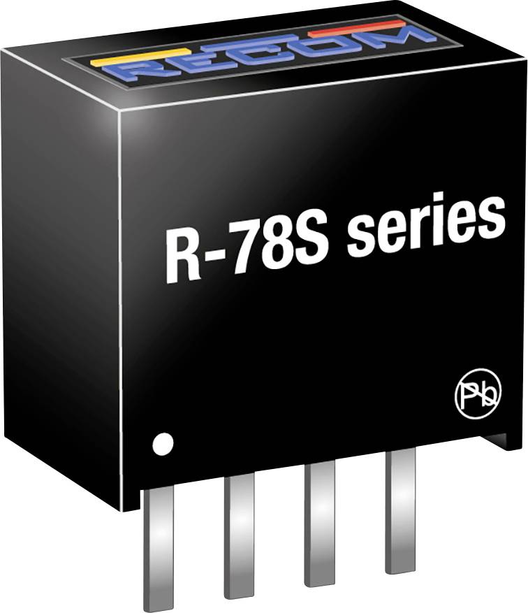 RECOM R-78S3.6-0.1 DC/DC-converter, print 100 mA Aantal uitgangen: 1 x Inhoud 1 stuk(s) afbeelding 1