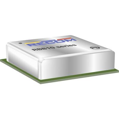 Štvorcový elektronický modul s nápisom 'RECOM RBB10 series'. Pravdepodobne ide o menič napätia.