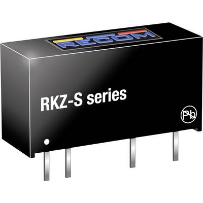 Čierny elektrický komponent s nápisom 'RKZ-S series' a firemným logom hore. Spodná strana má štyri pripájacie piny.