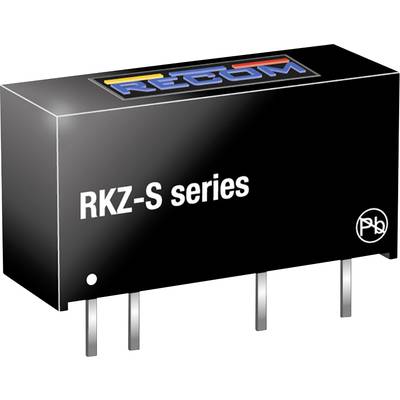 Puzdro série RKZ-S s tromi kovovými kolíkmi, v čiernom dizajne, s logom v hornej časti. Vhodné pre elektronické obvody.