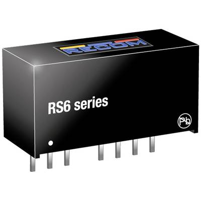 Konektor série Recom RS6, čierne puzdro s viacerými pinmi, vhodný pre elektronickú montáž a aplikácie.