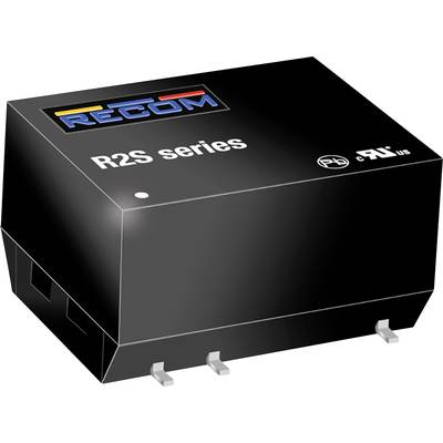 R2S séria kompaktného modulu od Recomu s tromi kolíkmi na spodnej strane; vhodný pre elektronické aplikácie s konkrétnymi certifikáciami.