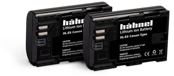 Hähnel Fototechnik HL-E6, 2er akumulátor do kamery Náhrada za orig. akumulátor LP-E6 7.2 V 1650 mAh