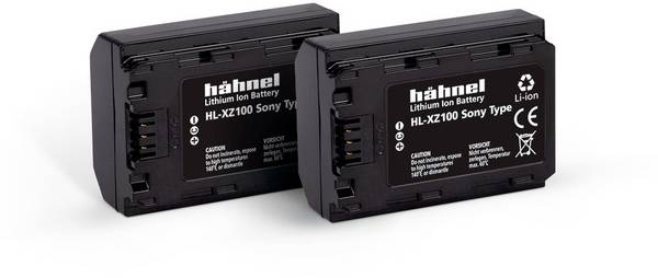 Hähnel Fototechnik HL-XZ100, 2er akumulátor do kamery Náhrada za orig. akumulátor NP-FZ100 7.2 V 2000 mAh