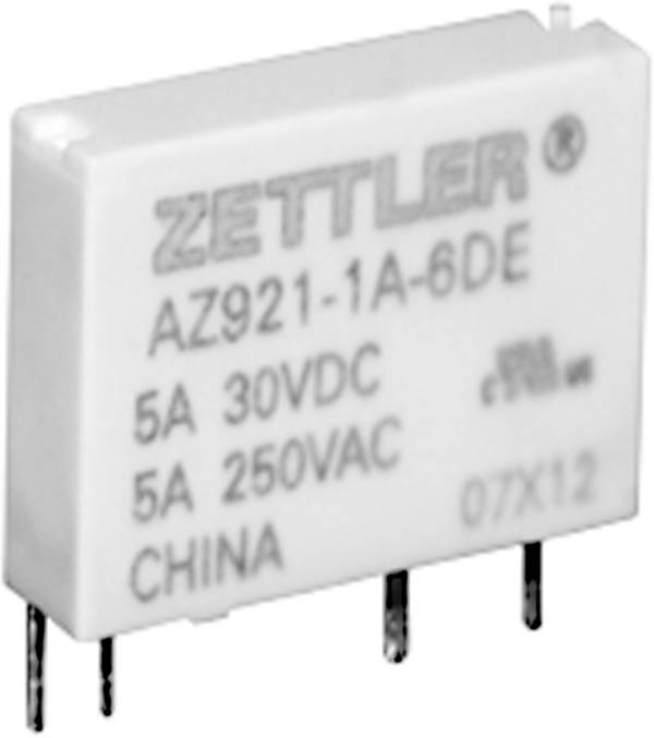 Zettler Electronics, AZ921-1A-24DEF relé do DPS, monostabilný, 1 cievka, 150 V/DC, 5, 1 ks
