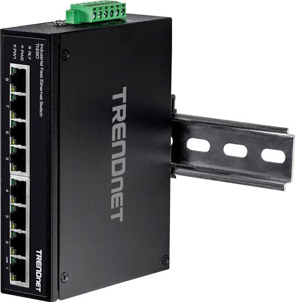 TrendNet TI-E80 priemyselný ethernetový switch  1.6 GBit/s