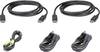 ATEN KVM prepojovací kábel [1x zástrčka DisplayPort, USB 2.0 zástrčka A, jack zástrčka 3,5 mm - 1x USB 2.0 zásuvka B, jack zástrčka 3,5 mm, zástrčka DisplayPort] 3.00 m čierna