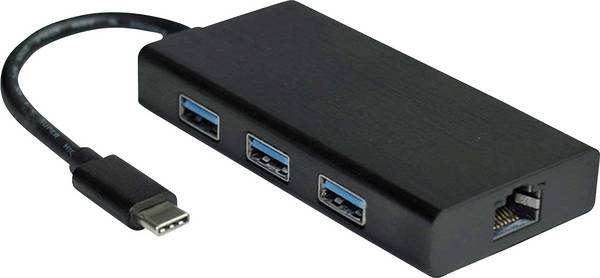 Value USB 2.0 konvertor [1x USB 3.1 zástrčka C - 1x RJ45 zásuvka]  duplex