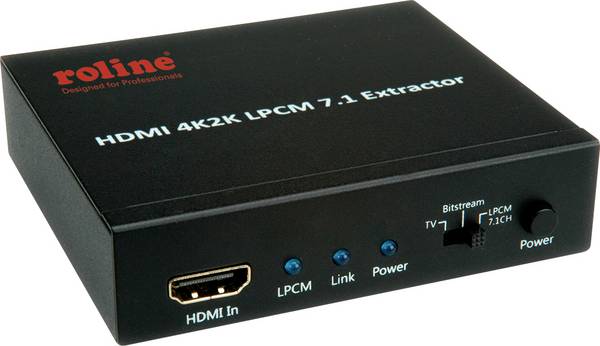 Roline   HDMI Extender Set možnosť 3D prehrávania, pripravené pre Ultra HD  čierna