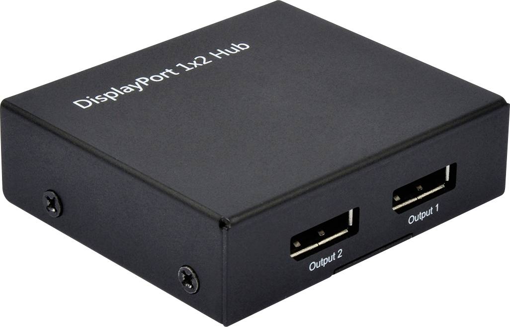 Value Distributore, splitter DisplayPort 3840 x 2160 Pixel Nero