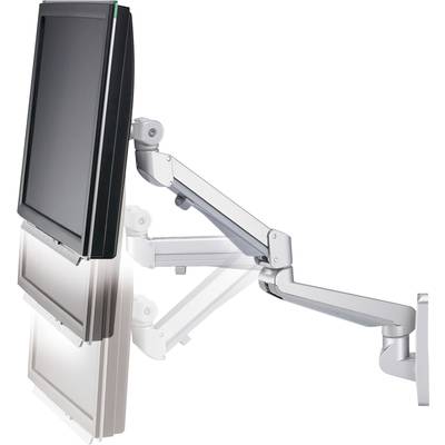 Nastaviteľné rameno monitora drží obrazovku. Rameno umožňuje flexibilitu pri umiestňovaní monitora na stenu.