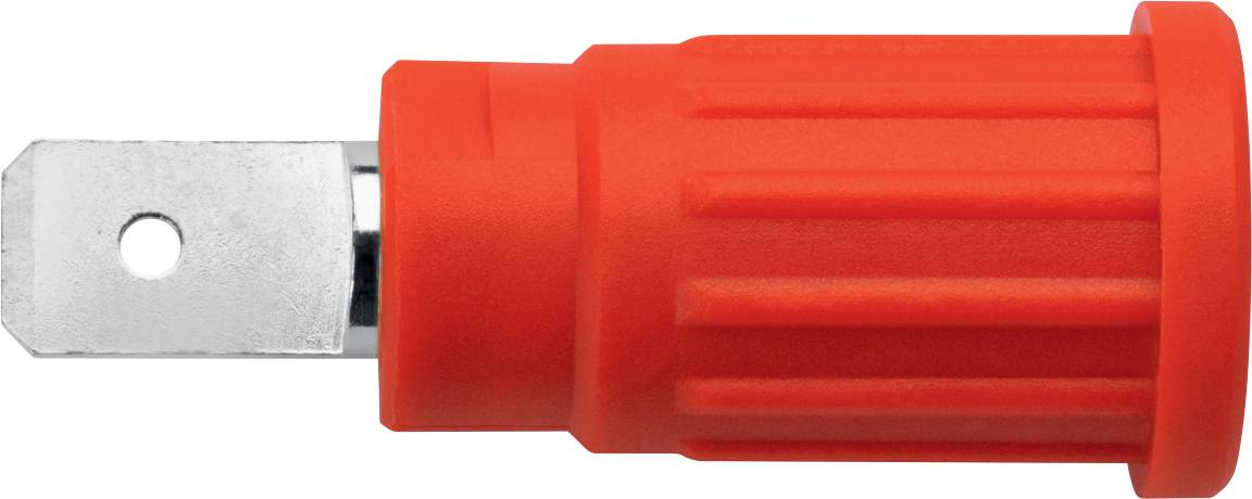 Schützinger SEPB 6453 Ni / RT bezpečnostná lisovaná zásuvka 4 mm zásuvka červená 1 ks Piece