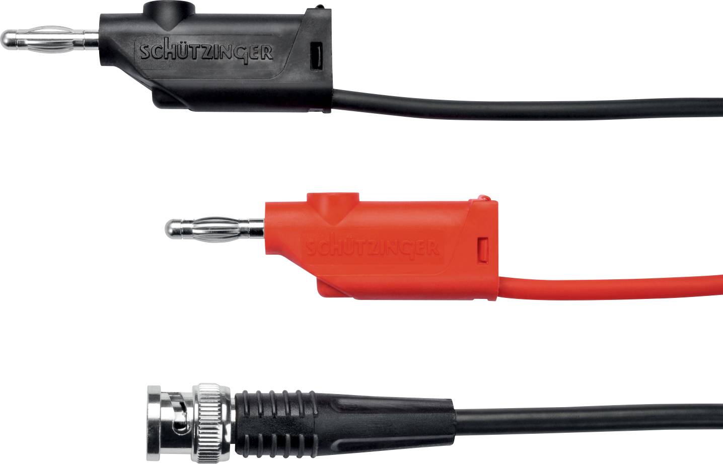 Schützinger KO 89-58 / 100 / SW BNC-prøveledning 100.00 cm Sort