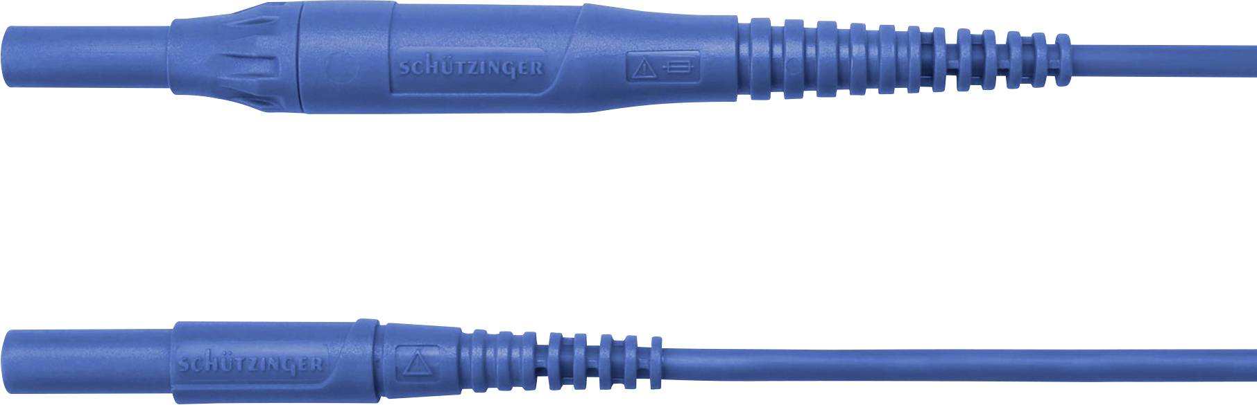 Schützinger MSFK B441 / 1 / 100 / BL Prøveledning Stik 4 mm Stik 4 mm Blå 1 stk