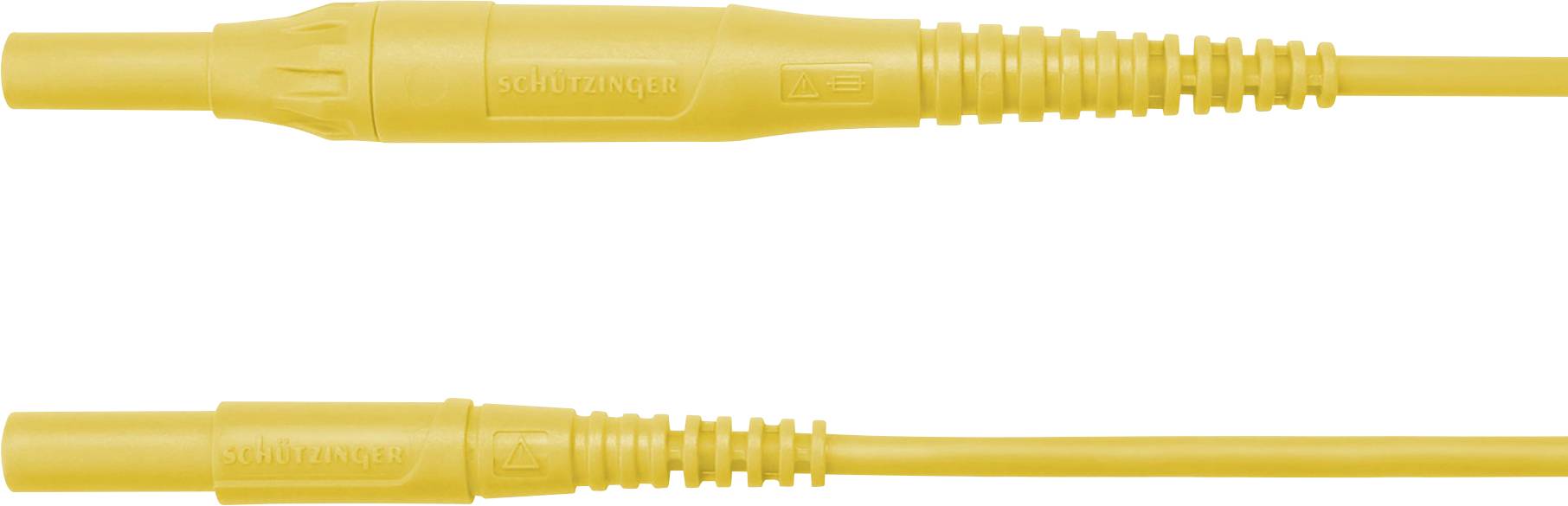 Sch&uuml;tzinger Meetsnoer Stekker 4 mm Stekker 4 mm 150.00 cm Geel 1 stuk(s)