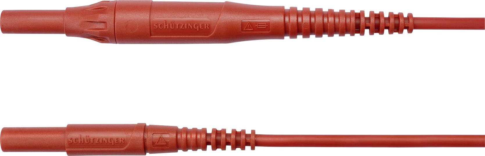 Sch&uuml;tzinger Meetsnoer Stekker 4 mm Stekker 4 mm 150.00 cm Rood 1 stuk(s)