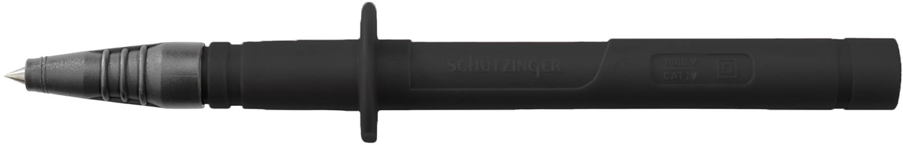 Sch&uuml;tzinger Veiligheids-testpunt Bus 4 mm Zwart 1 stuk(s)