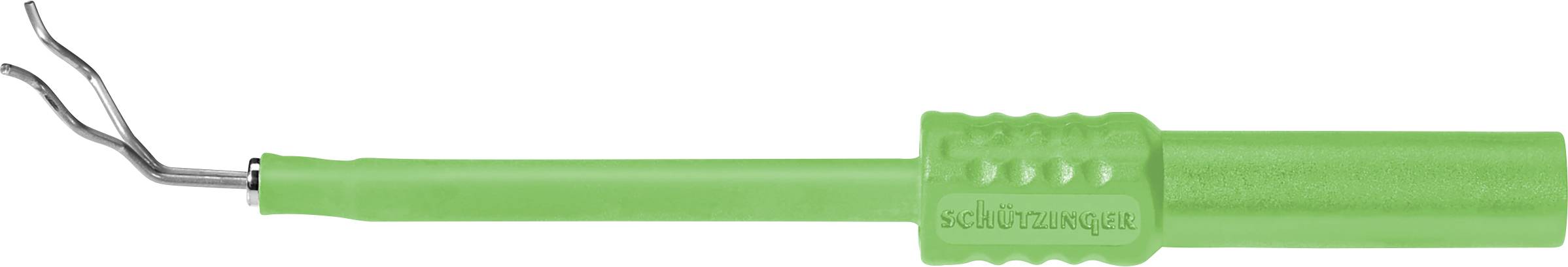 Sch&uuml;tzinger Tellertestklem Bus 4 mm Groen 1 stuk(s)