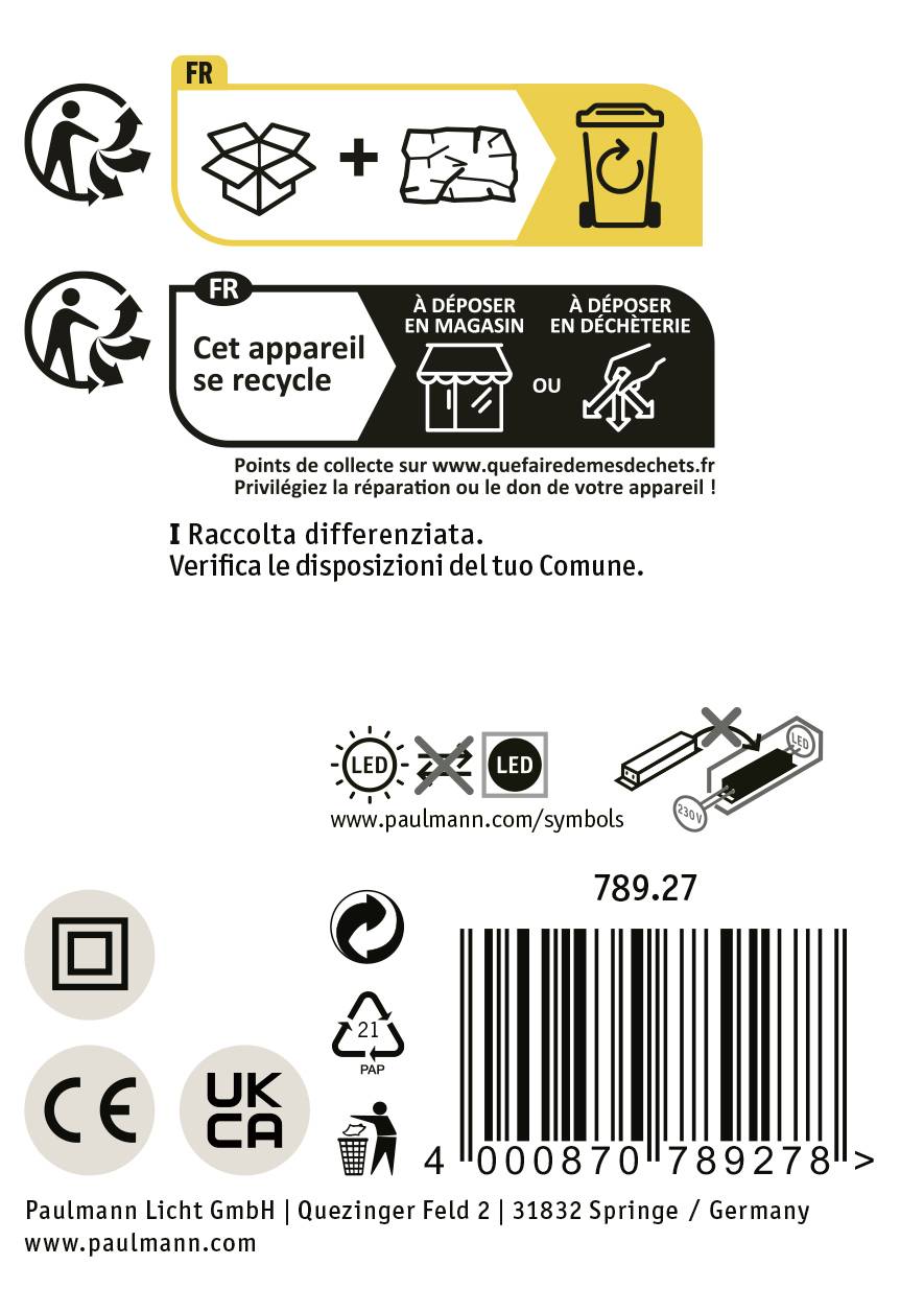 Výstražná etiketa pre recykláciu výrobku, obsahujúca pokyny v slovenčine a zdôrazňujúca dôležitosť separovaného zberu.