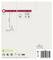 'Produktové balenie závesného svietidla z chrómu s päticou E14, bez svetelného zdroja. Priemer 140 mm, ekologické balenie.'