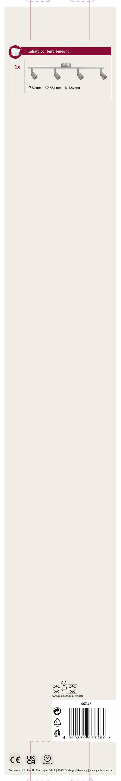 Etiketa 'Q-Connect Kancelárske sponky Strieborné'. Detaily: dĺžka 50 mm, 100 kusov, hmotnosť 0,06 kg, kontaktné informácie dole.