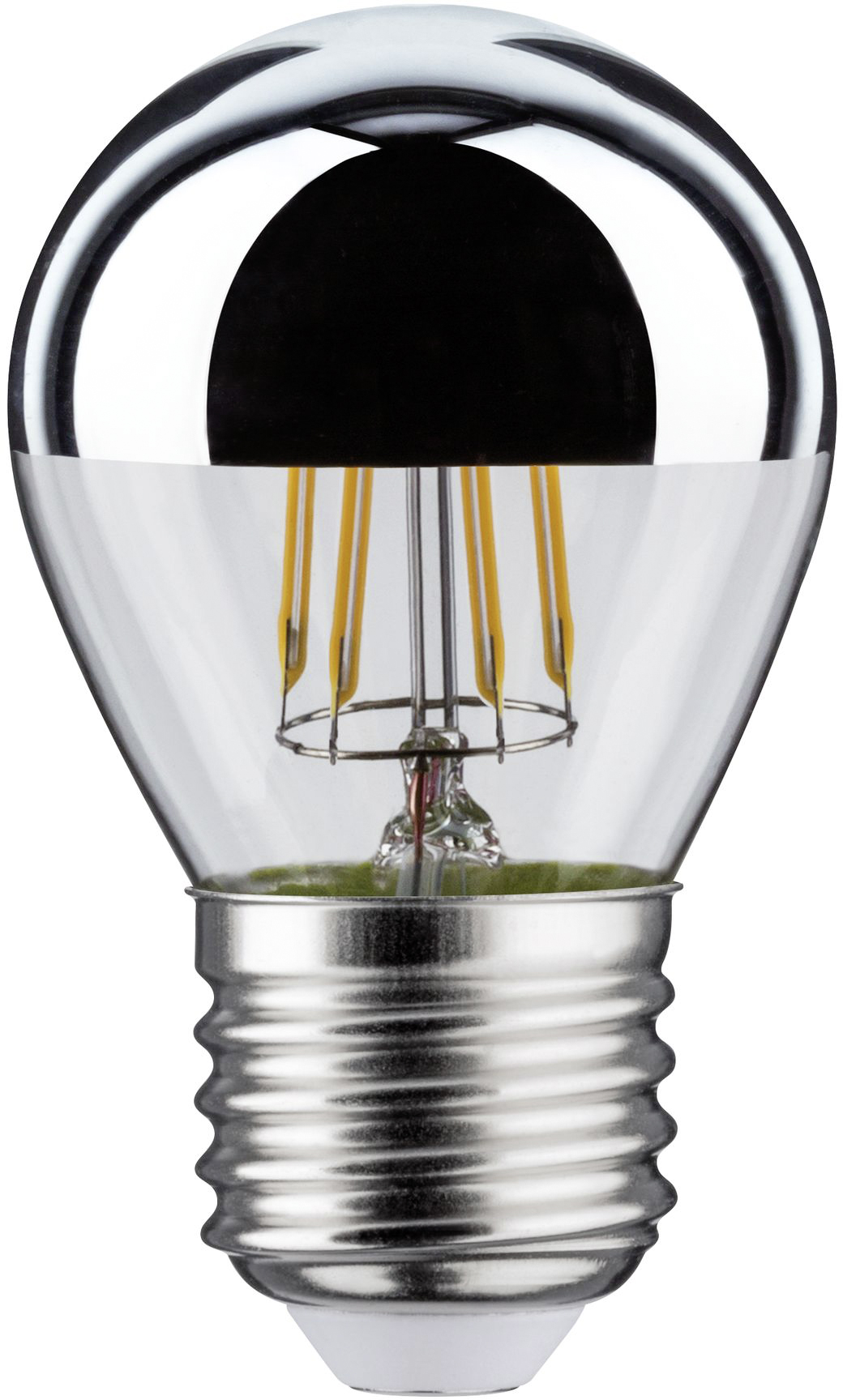 Žiarovka so viditeľným žeraviacim vláknom a kovovým päticovým soklingom, ktorá nesvieti.