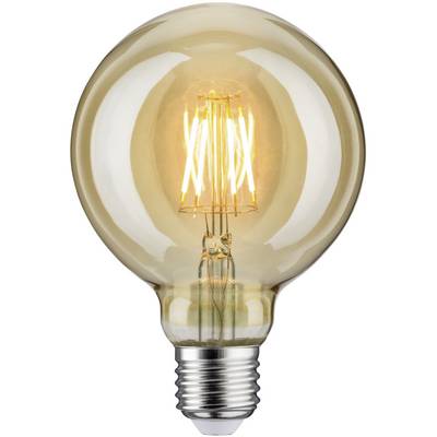 Rozsvietená LED žiarovka so viditeľným žeraviacim vláknom, vyžarujúca teplé, žiarivé svetlo.