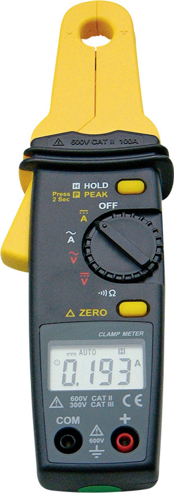 Multimetrix CM 605 digitálne/y prúdové kliešte, CAT III 300 V, Displej (counts): 10000