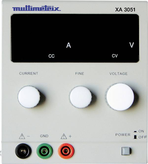 Multimetrix XA 3051 laboratórny zdroj s nastaviteľným napätím, Kalibrované podľa (ISO), 0 - 30 V, 0 mA - 5 A, výstup 1 x, XA3051
