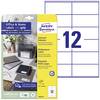 Avery-Zweckform 3424-10 105 x 48 mm papier biela 120 ks trvalé univerzálne etikety
