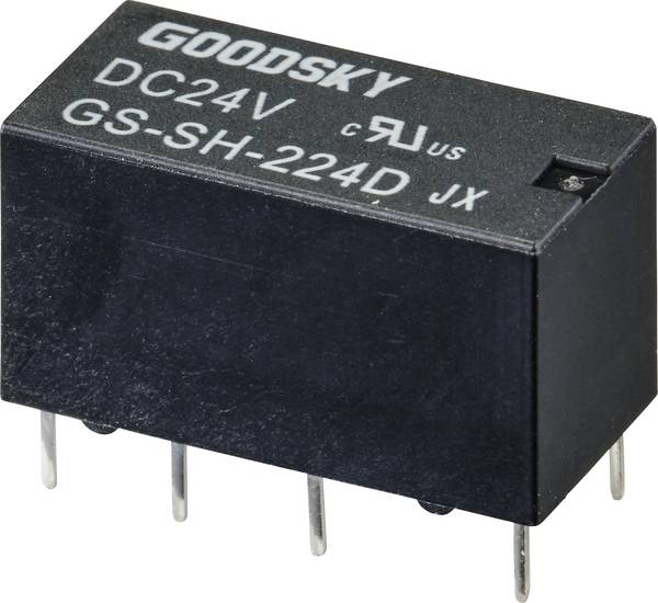 GoodSky GS-SH-224D relé do DPS 24 V/DC 2 A 2 prepínacie 1 ks Tube