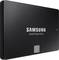 Externý pevný disk značky Samsung, čierne prevedenie, pohľad z boku.