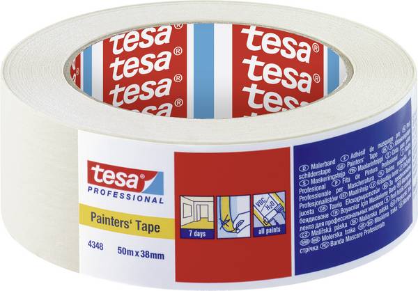 tesa STANDARD 04348-00018-03 krepová lepiaca páska tesakrepp® béžová (d x š) 50 m x 38 mm 1 ks