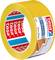 Žltá lepiaca páska 'tesa Professional PVC Plastering Tape Embossed', 33 m x 50 mm, pre profesionálne použitie.