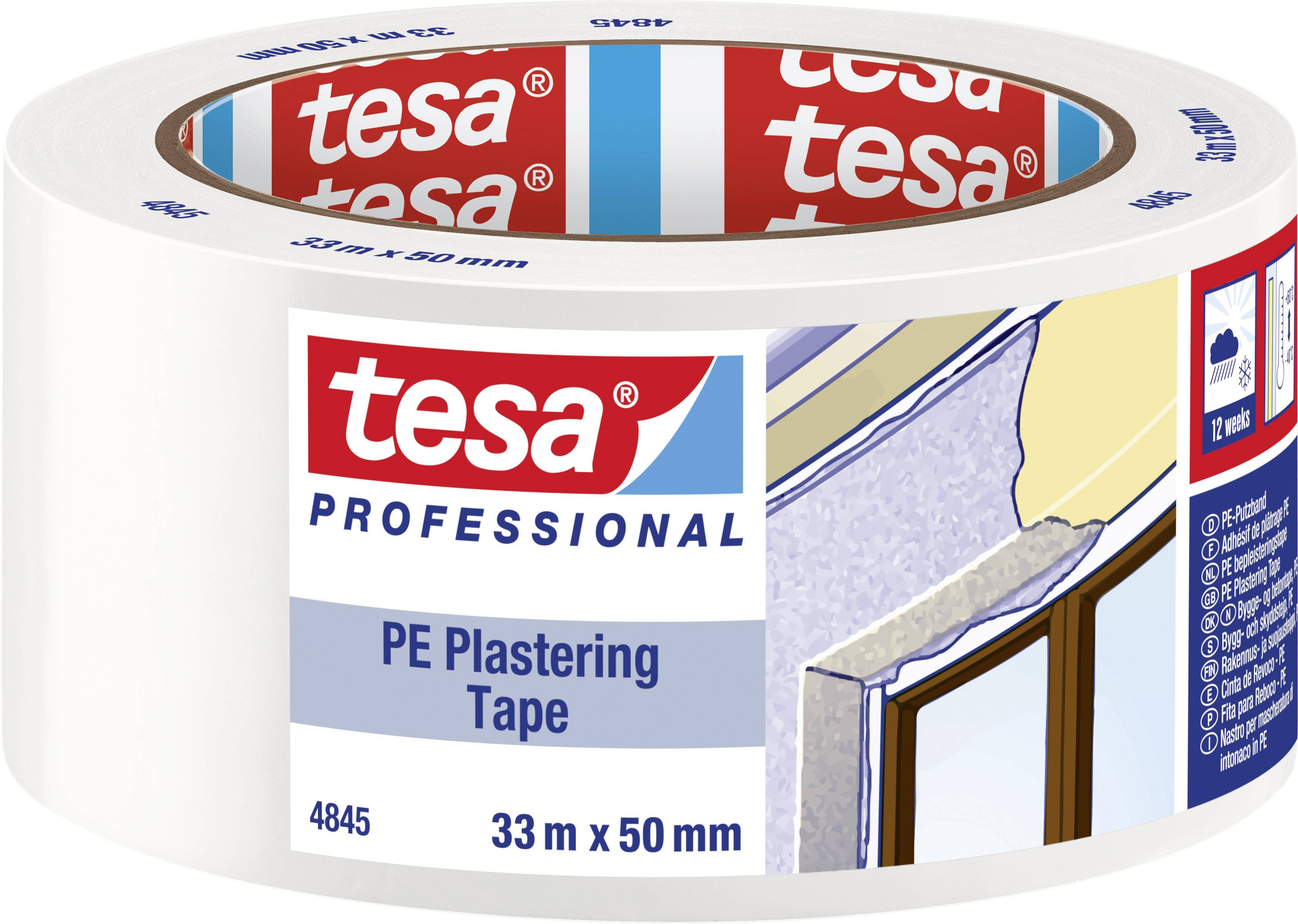 Tesa Pe 04845-00001-00 Gipstape Tesa Professional Wit (l X B) 33 M X 50 Mm 1 Stuk(s)
