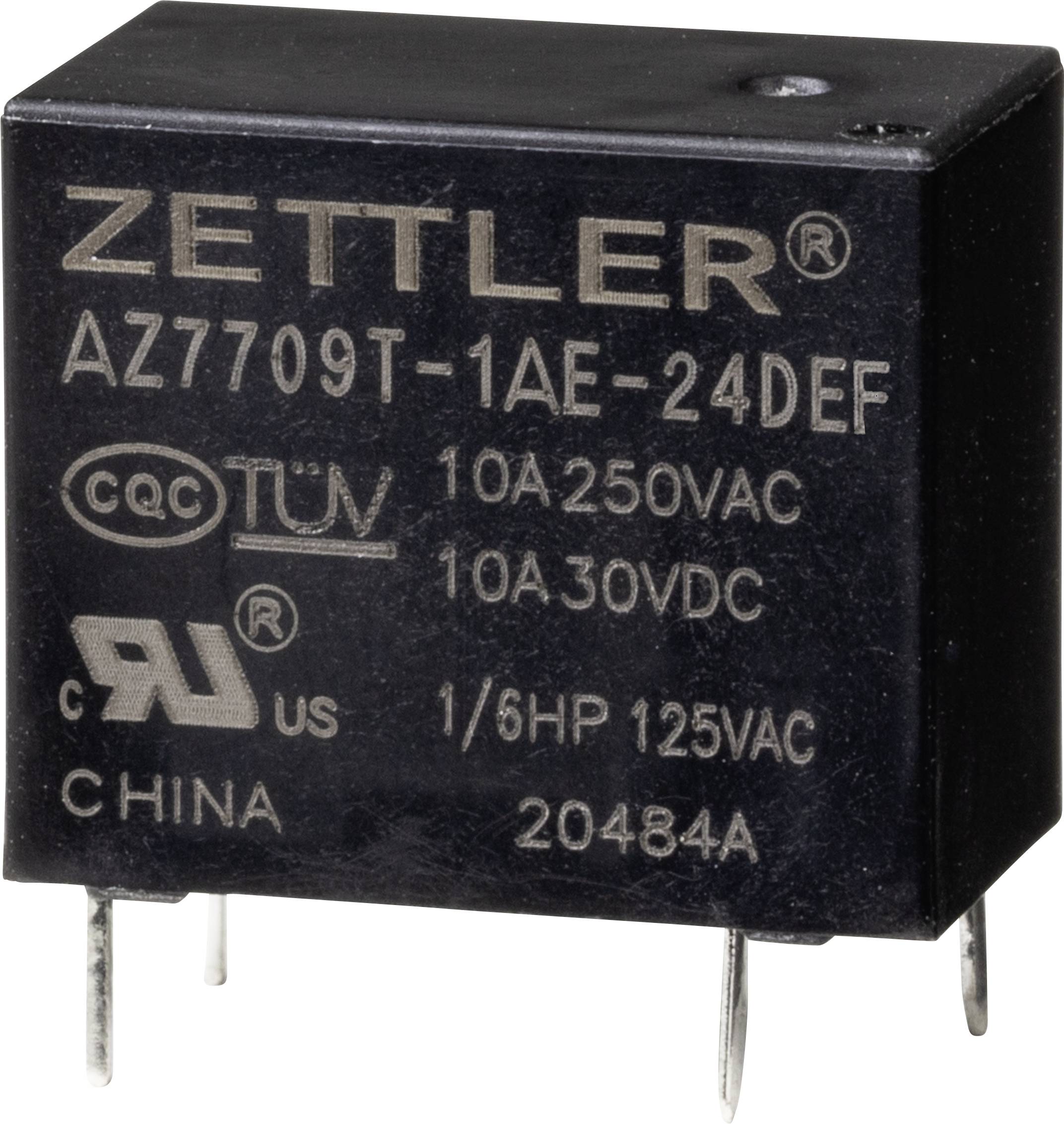 Zettler Electronics AZ7709T-1AE-24DEF Power relè 24 V/DC 10 A 1 pz.