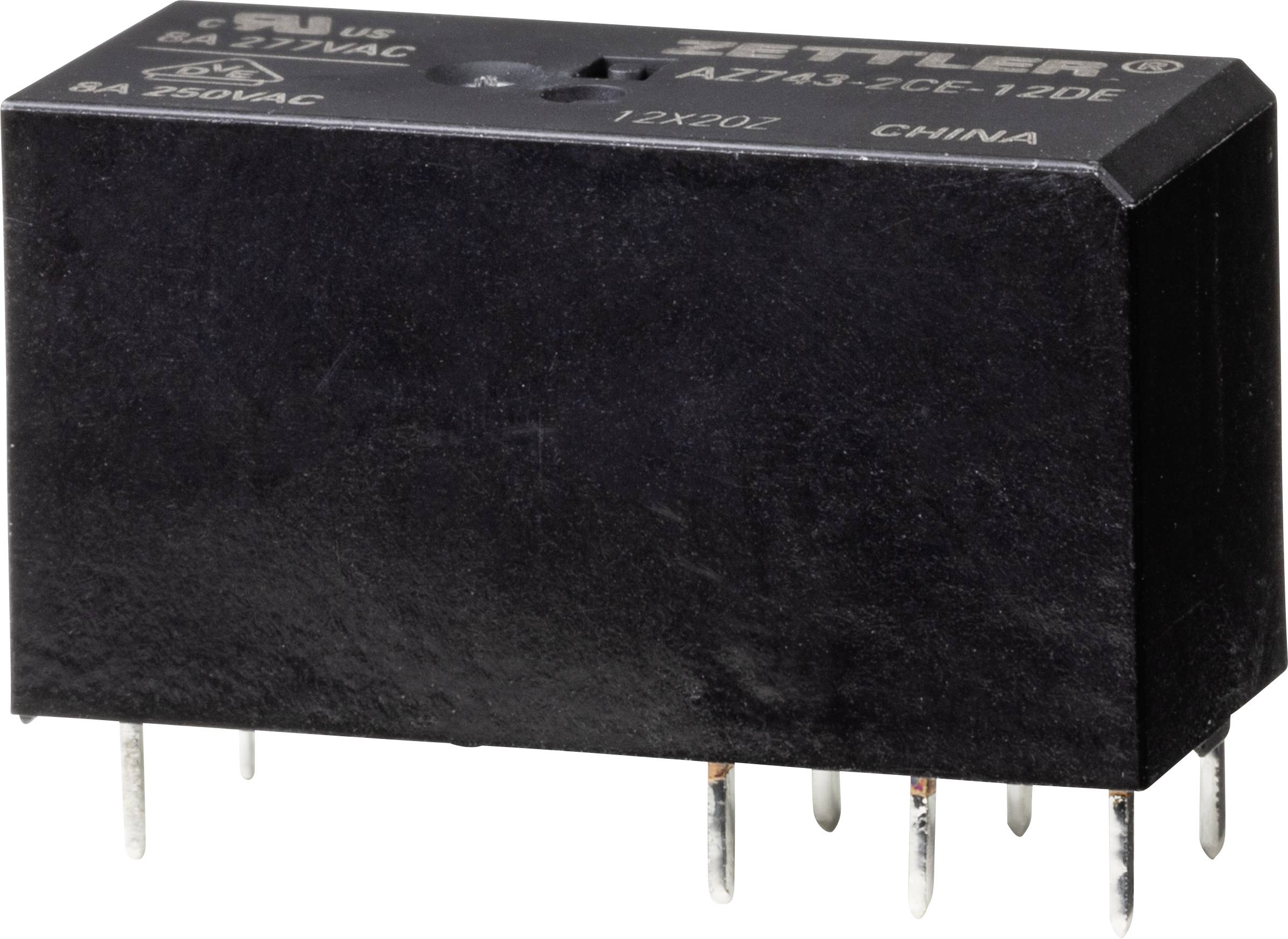 Zettler Electronics AZ743-2CE-12DE Power relè 12 V/DC 8 A 1 pz.