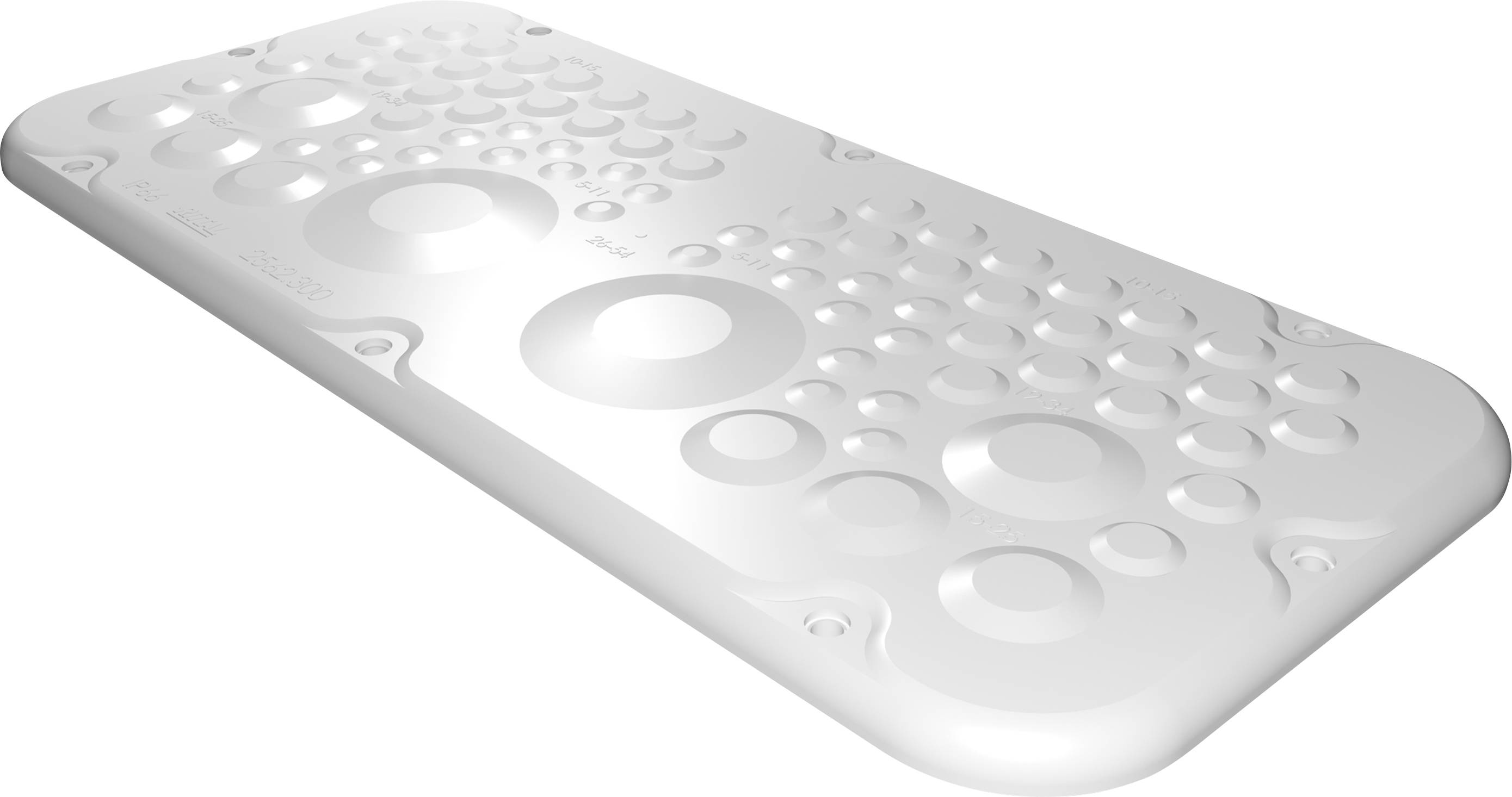 Rittal AX 2562.300 Piastra flangiata (L x L) 149 mm x 339 mm Plastica Grigio 1 pz.