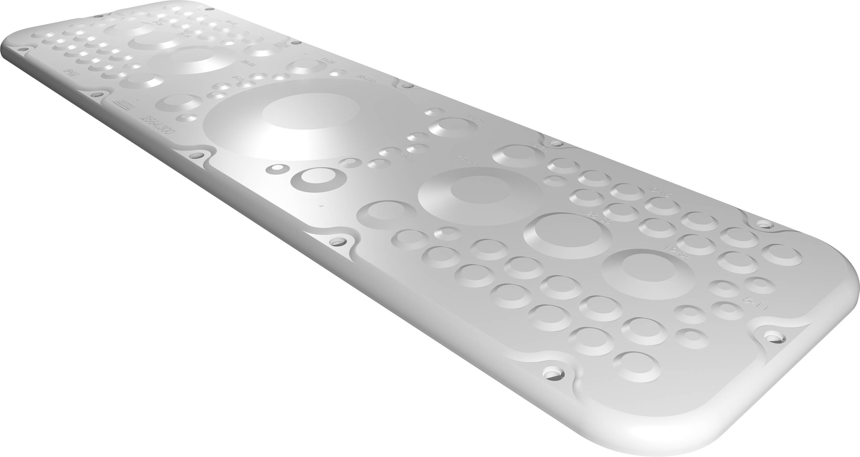 Rittal AX 2564.300 Piastra flangiata (L x L) 149 mm x 534 mm Plastica Grigio 1 pz.